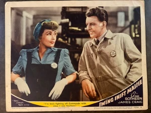 SWING SHIFT MAISIE 1943 Original Vintage Lobby Card w/ Ann Sothern & James Craig - Picture 1 of 8