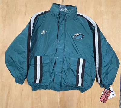 Vintage Logo Athletic Philidelphia Eagles Puffer Jacket Pullover XXL - Image 1 of 4
