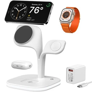 5-in-1 Magnetic Real Wireless Desktop Fast Charging Station For Multiple Devices - Photo 1 sur 10