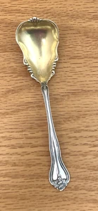 Du Barry by Towle Sterling Silver Sugar Spoon Gold Wash 1900  18.9g - Afbeelding 1 van 10