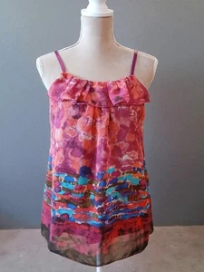 Vintage Y2K Studio Y Rüschen bunt durchsichtig Netz Damen Junior Medium künstlerisch Fee - Bild 1 von 9