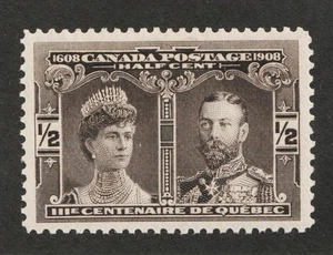 1908 Canada Sc# 96 - ½¢ Quebec Tercentennial - MNH xf - Picture 1 of 1