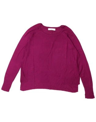 ZARA Womens Crew Neck Jumper Sweater UK 10 Small Purple Viscose BE10 - Image 1 of 4