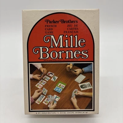 MILLE BORNES 1971 Parker Brothers French Card Game COMPLETE Vintage - Image 1 of 4