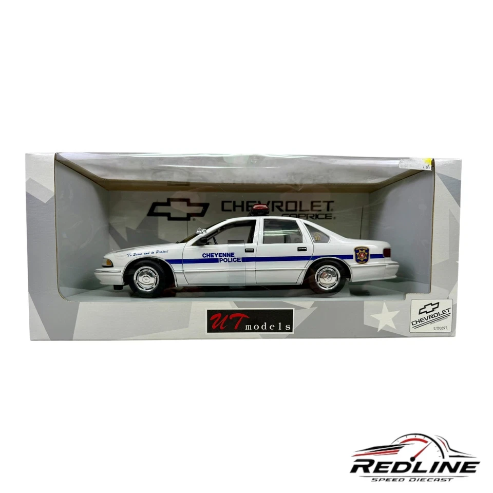 🇺🇸UT Models 1/18 1996 Chevy Caprice 9C1 Cheyenne Wyoming Police 1:18 B2🇺🇸 - Image 1 of 4