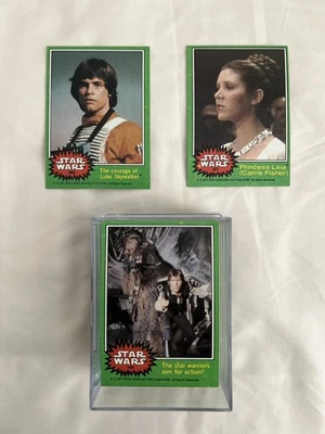 1977 Topps Star Wars SERIES 4 Green Trading Card Set - Image 1 of 3