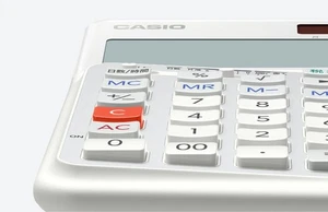 CASIO DE-12D-WE Ergonomic Step Key Desk Type 12 digits For right-handed use - Picture 1 of 8