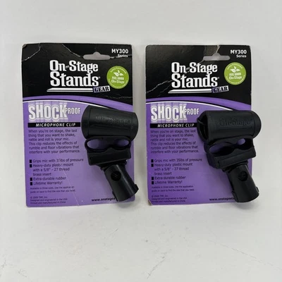 舞台支架齿轮麦克风防震夹 MY300 系列 MY325 批量 2 件 全新 — 第 1/4 张图片