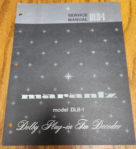 Marantz DLB-1 Plug-in FM Decorder Service Manual - Original - Picture 1 of 2