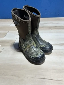 Bogs Snow Boots Kids Classic Realtree Camo Camouflage Hunting Youth Boys Size 6 - Picture 1 of 7