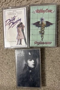 Cassette Cases No Tapes (Cases Only) Janet Jackson, Motley Crew, Dirty Dancing - Imagen 1 de 2