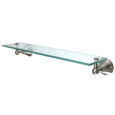 BA2979SN Governor Cosmetic Glass Shelf, Brushed Nickel - Image 1 of 4
