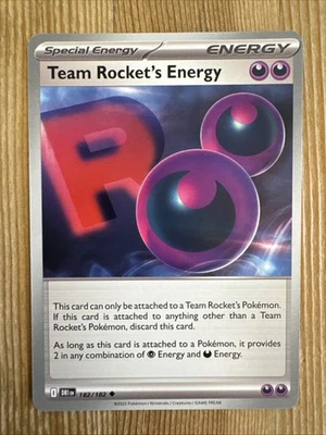 Team Rocket’s Energy 182/182 Uncommon Regular - Pokemon Destined Rivals NM - Image 1 of 2