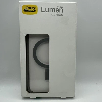 Capa OtterBox Lumen Series Apple iPhone 15 Plus cinza narval — Nova - Imagem 1 de 2