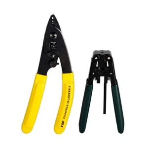 Three-port Fiber Optic Stripper Pliers Wire Strippers FTTH Cable Stripping Tools - Picture 1 of 11