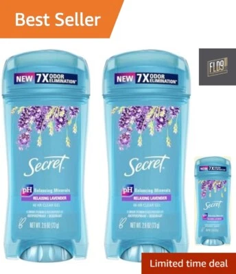 Fresh Clear Gel and Deodorant for Women, Clear Gel, Refreshing Lavender Scent... - Image 1 of 4