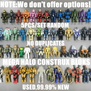 5Pcs Random Mega Construx Halo Blok UNSC Spartan Marine Elite Grunt Master Chief - Picture 1 of 6