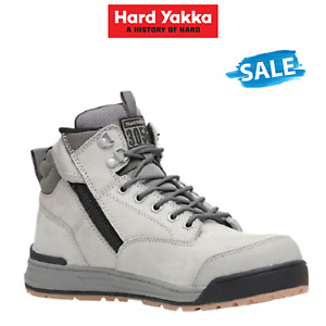 SALE Hard Yakka 3056 Lace Zip Boot Water Resistant Leather Work Safety Y60202