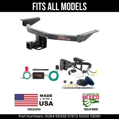 For 16-23 Mazda CX-9 Trailer Hitch +7Pin Wiring Harness Kit Fits All Models Curt - Image 1 of 4