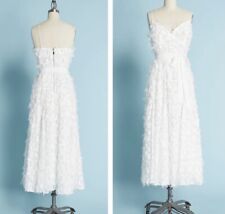 ModCloth Forever Unique Collection A Taste for Texture Midi Dress Ivory Bridal 2