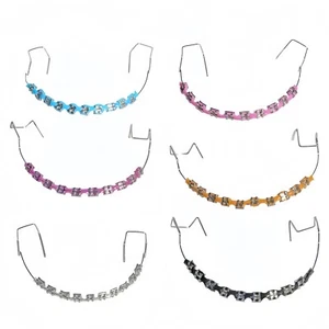 1 Stück Provisorische Zahndekoration Metall Klammer Kieferorthopädische Kraftketten Zahnspangen - Bild 1 von 14