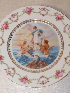 Piatto vintage Lady Liberty Victoria Austria 6 1/2" - Foto 1 di 3
