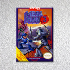 NES - Mega Man 3 (NUOVO MAGNETE FRIGO arte scatola alta qualit&agrave;)