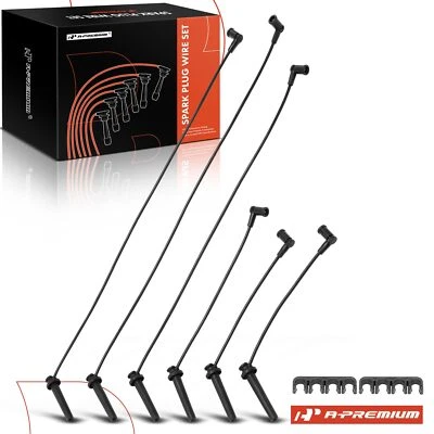 Комплект из 6 новых проводов свечей зажигания для Mazda MPV 2000 Mercury Cougar 2001 2002 V6 2,5 л - Изображение 1 из 4