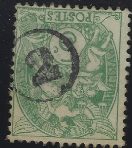 XX-04-3-6: New Year's Day: 2 in a circle on white on n°111 - Picture 1 of 1