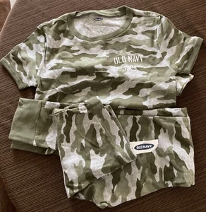 OLD NAVY BOYS' PAJAMAS -Camouflage Green - Size EXTRA LARGE (12) - Picture 1 of 4