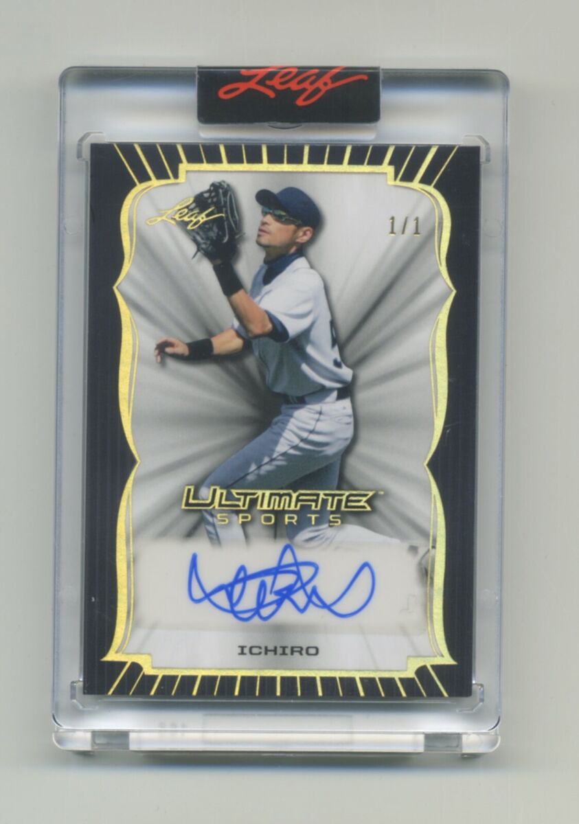 Leaf Ichiro Suzuki Autographed Baseball Sports Trading Cards Leaf Ichiro Suzuki Autographed Baseball Sports Trading Cards