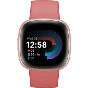 Fitbit Versa 4 Pink Sand / Copper Rose Bluetooth Smartwatch NEW - Picture 1 of 2