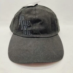 No Time To Die Movie James Bond 007 Baseball Cap Hat Black Promo Crew Rare NWT - Picture 1 of 6