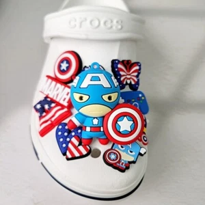 Marvel Heroes 3d Croc Shoes Accessories Shoes Decoration Charm 5 types - Picture 1 of 53