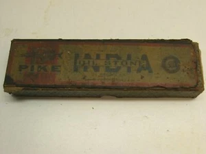 Pike India Oil Stone - No. 0 Combination Sharpening Stone Original Box C73 - Picture 1 of 5