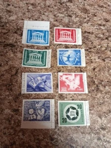 8 alte Vintage UNESCO Briefmarken - Bild 1 von 1