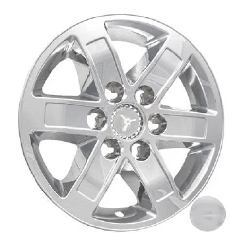 2011 2012 GMC SIERRA PELÍCULAS DE RODA CROMADAS (SIMULADORES) 17" SERVE PARA RODA DE LIGA LEVE - Imagem 1 de 1