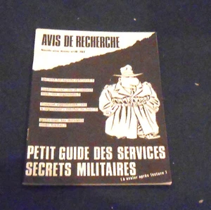 Avis de Recherche – Petit Guide des Services Secrets Militaires (à avaler ...) - Picture 1 of 1