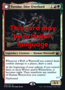 MTG TOVOLAR, DIRE OVERLORD FOIL EXC - TOVOLAR, SIGNORE FUNESTO - MID PRE - Picture 1 of 1
