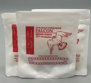 3 Eurasian Peregrine Falcon American Orthodontics Elastics Dental Rubber Bands - Picture 1 of 2