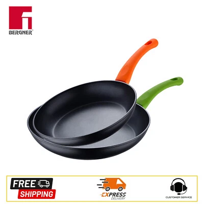 BERGNER Set 2 Padelle 24/28cm alluminio forgiato lineaHappy approvata da Vissani - Immagine 1 di 4