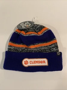 Clemson Tigers NCAA ACC Beanie Winter Knit Ski Hat Zephyr Brand New - Picture 1 of 5
