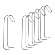 Set 2 Haken Edelstahl Doppelhaken Ca.17 Cm  5 Stück Dornen Royal Catering