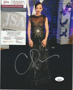 CHRISTINA RICCI SIGNED 8X10 PHOTO NETFLIX'S MOVIE WEDNESDAY SPIDER DRESS JSA COA - Picture 1 of 4