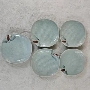 Vintage Japanese Plates Set Of 5  - Picture 1 of 15