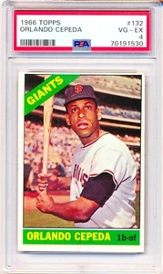 1966 Topps #132 Orlando Cepeda PSA 4 JUST GRADED! NEW CASE! - Picture 1 of 3