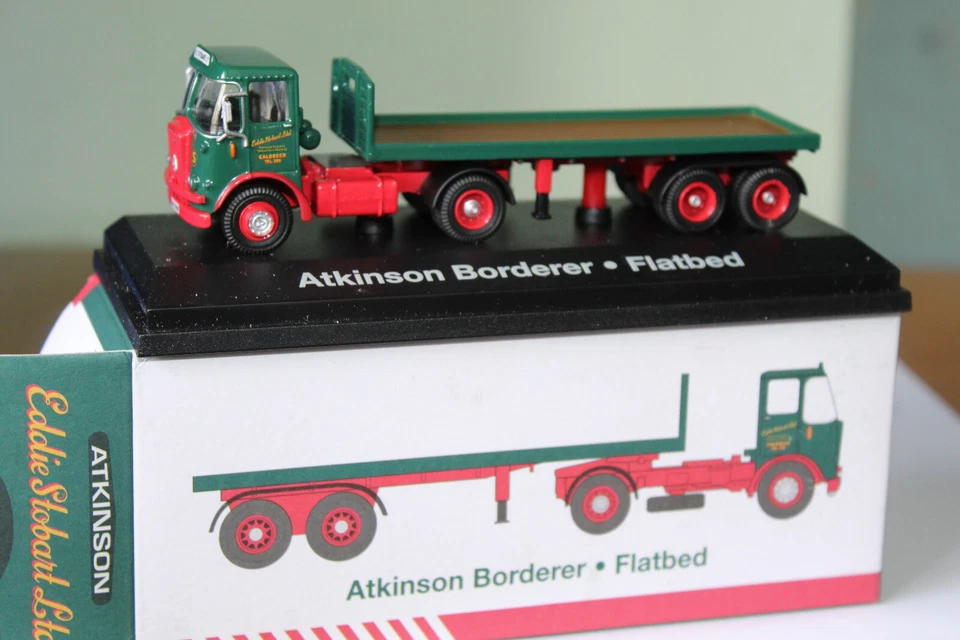 ATLAS EDITIONS 1:76 ATKINSON BORDERER FLATBED LORRY - EDDIE STOBART 4649103 - Image 1 of 1