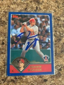 Shawn Wooten Signed 2003 Topps Auto Los Angeles Angels # 576 - Picture 1 of 1
