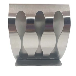 Soporte para cepillo de dientes de tres orificios de acero inoxidable sin punzonar NUEVO - Imagen 1 de 10