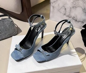 Womens Fashion Summer Peep Toe Buckle Strap Ankle Strap Sandals Sexy High Heels - Picture 1 of 15